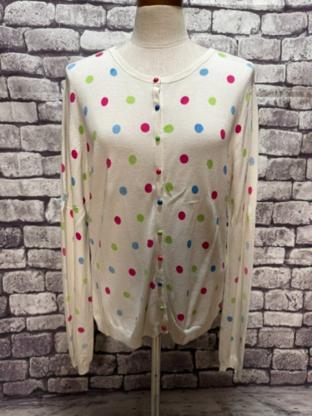 Firedini Button Down Cardigan Sweater Size L
